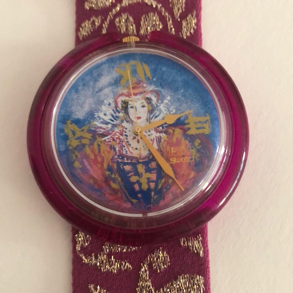EUC Vintage POP Swatch Watch Percy’s Love PWK201 1994
